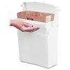 Rubbermaid Commercial Sanitary Napkin Receptacle, 12-1/2"x5-1/4"x10-3/4", White RCP614000
